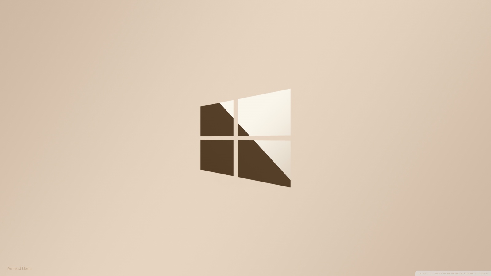 Windows 10 Logo Gold 4K metallic Ultra HD Desktop Background