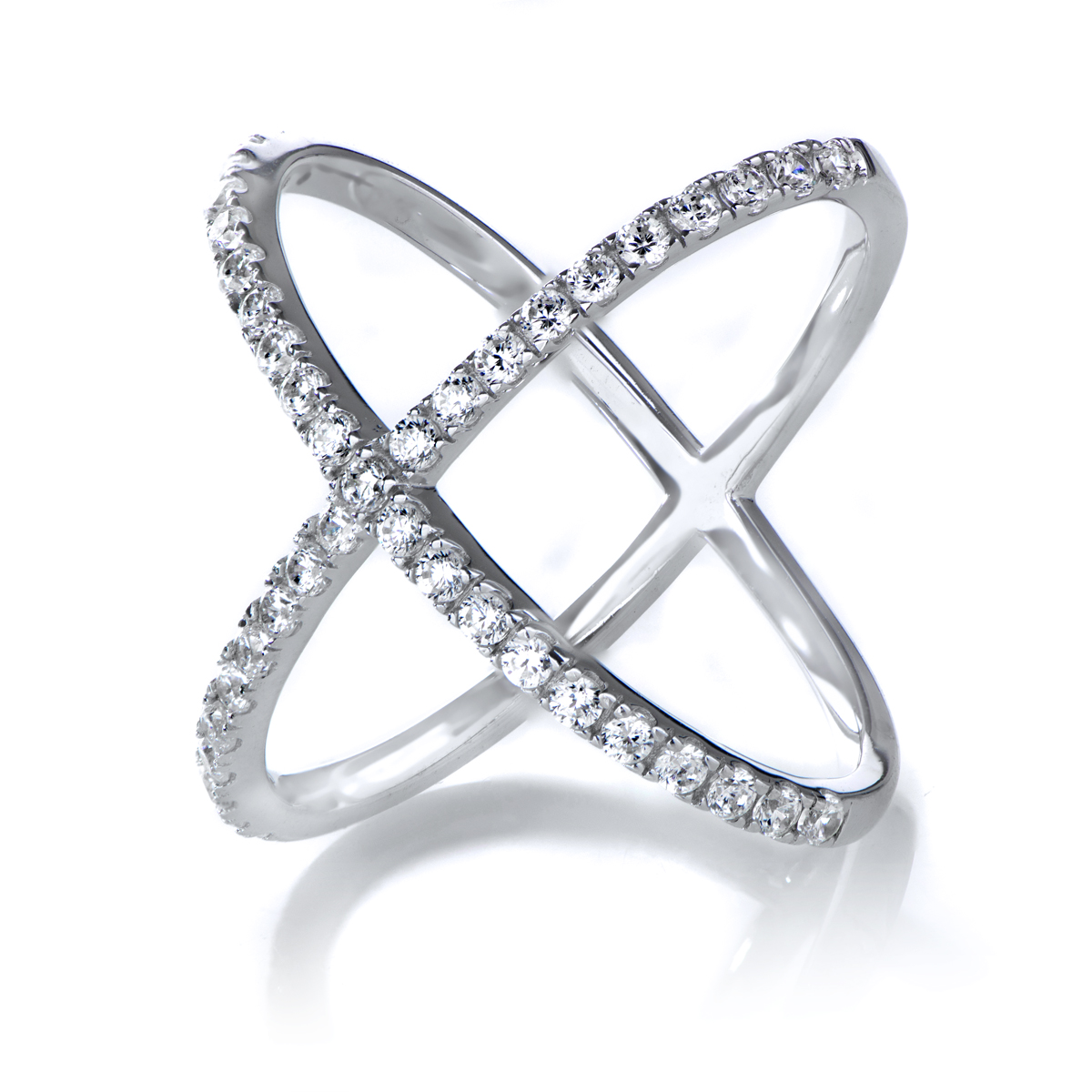 Criss Cross Diamond Ring Image