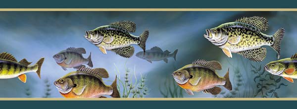 Fishing Border Panfish Wallpaper