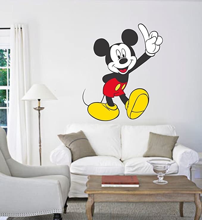 Buy Pixel Print Mickey Mouse Pvc Wall Sticker Cm Online