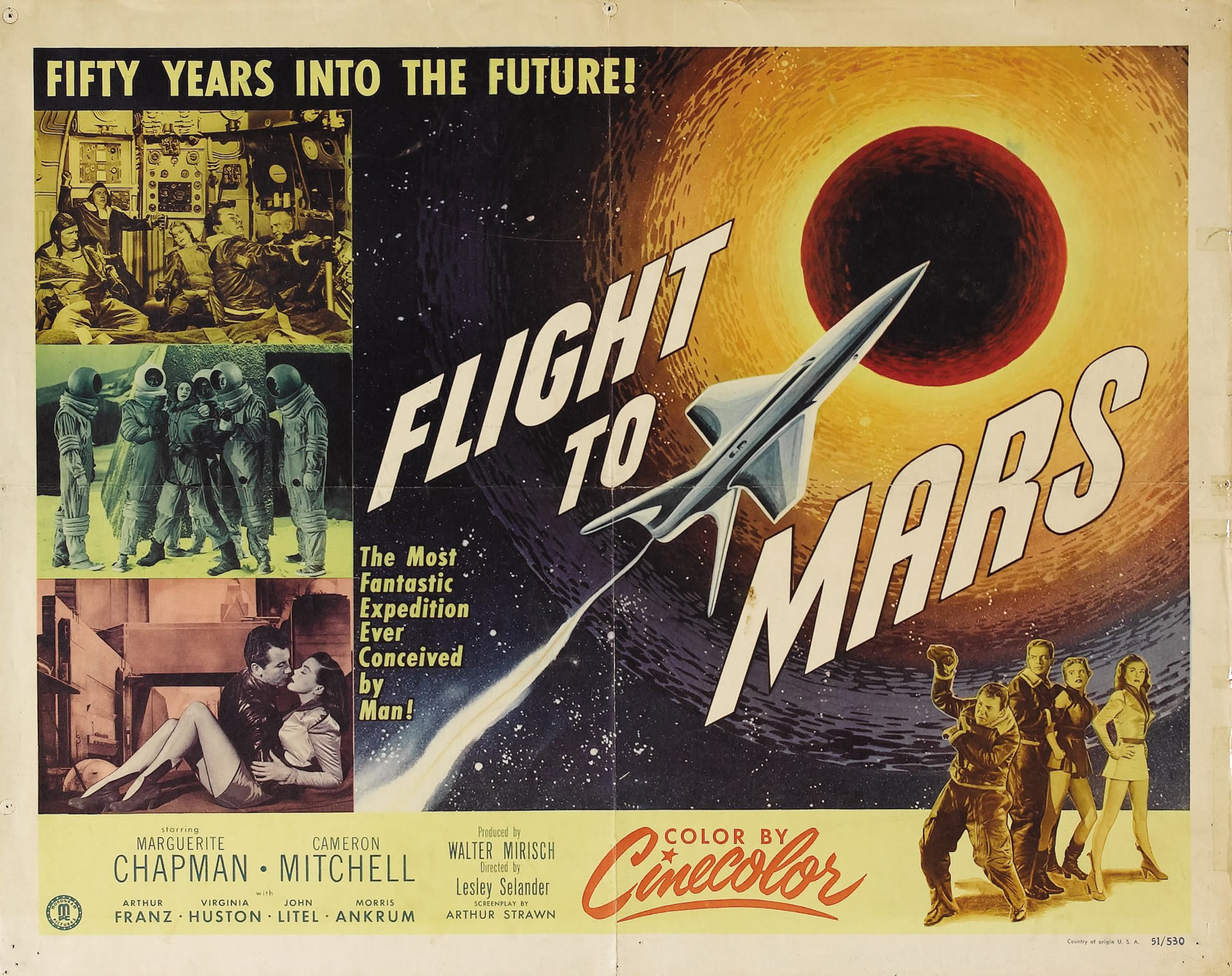 Flight To Mars Sci Fi B Movie Posters Wallpaper Image