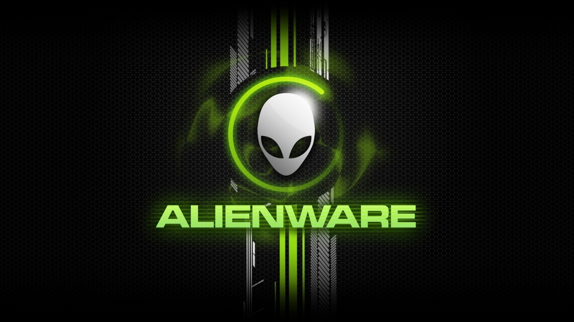 Green Alienware Logo Desktop Wallpaper