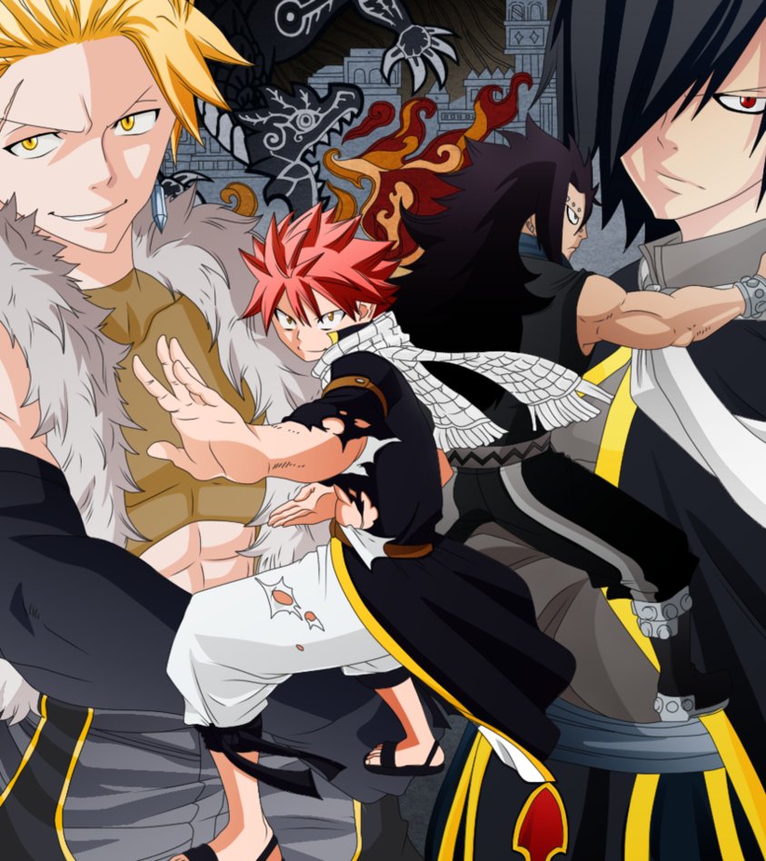 Image Of Fairy Tail Dragon Slayers For Desktop Background