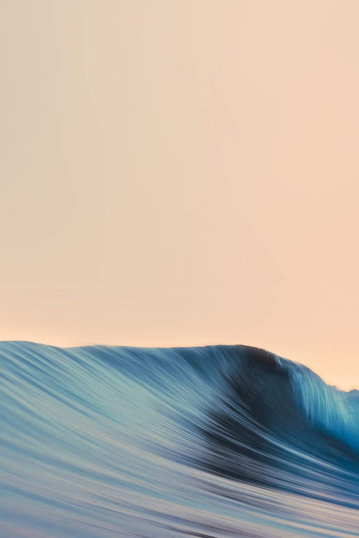 Minimal Wave At Sunrise Waves Wallpaper