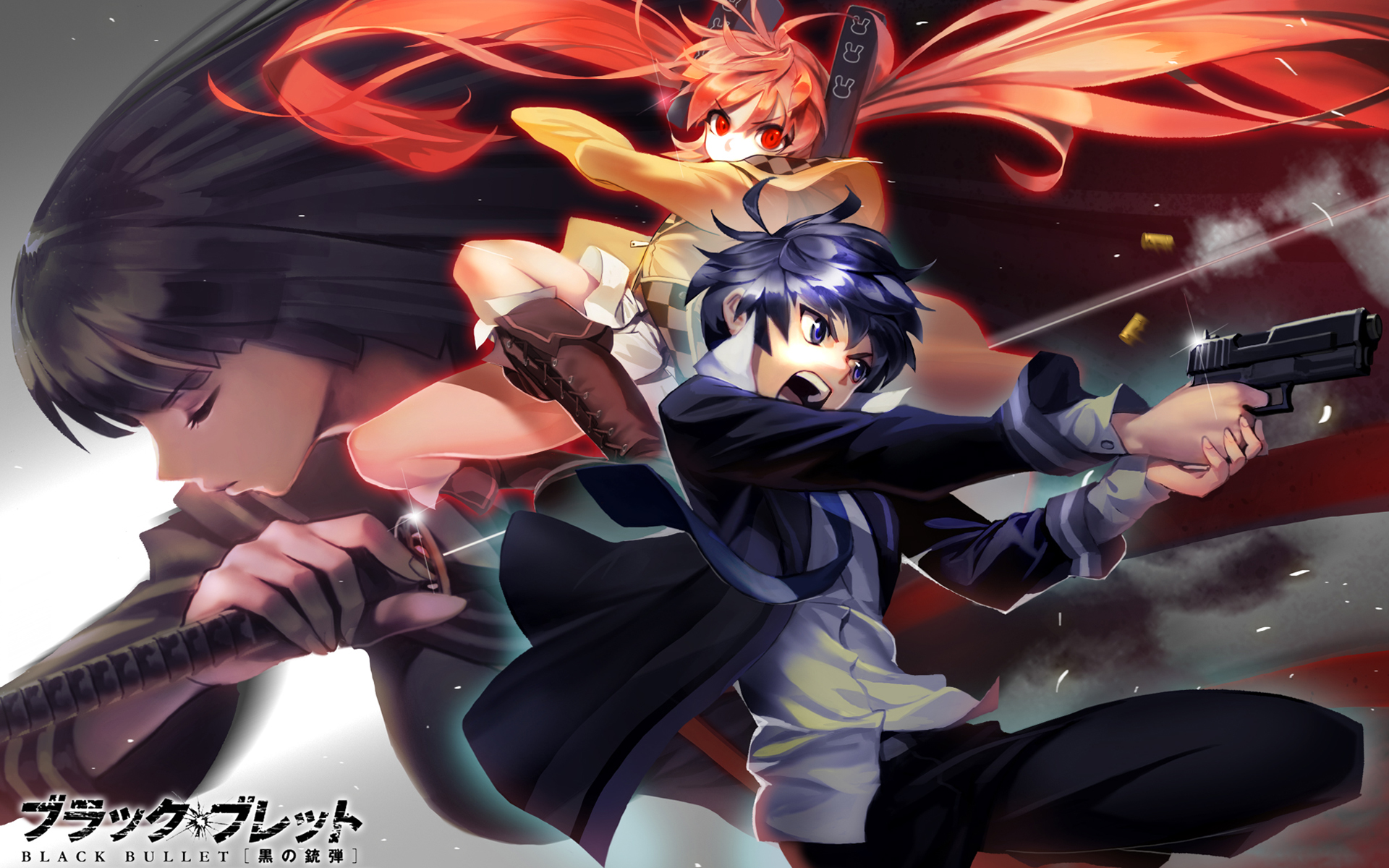 Enju And Rentaro Satomi Black Bullet Anime HD Wallpaper