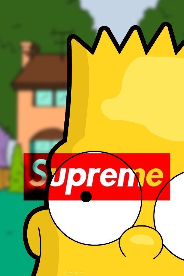 Download Bart Simpson Supreme Laptop Wallpaper