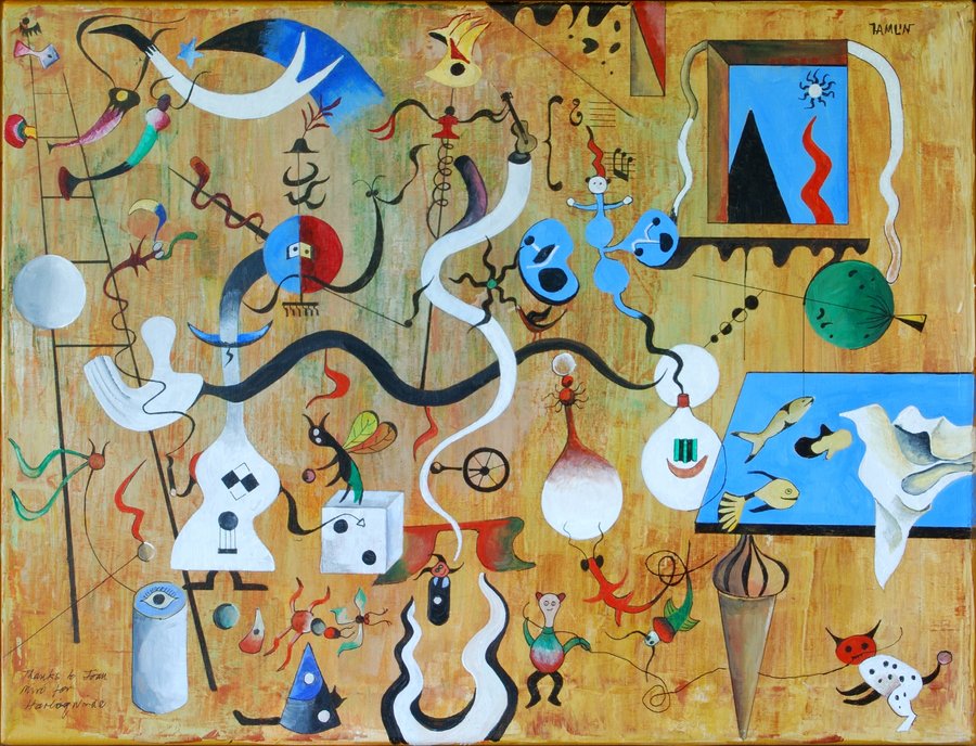 Joan Miro Against Painting By Techgnotic