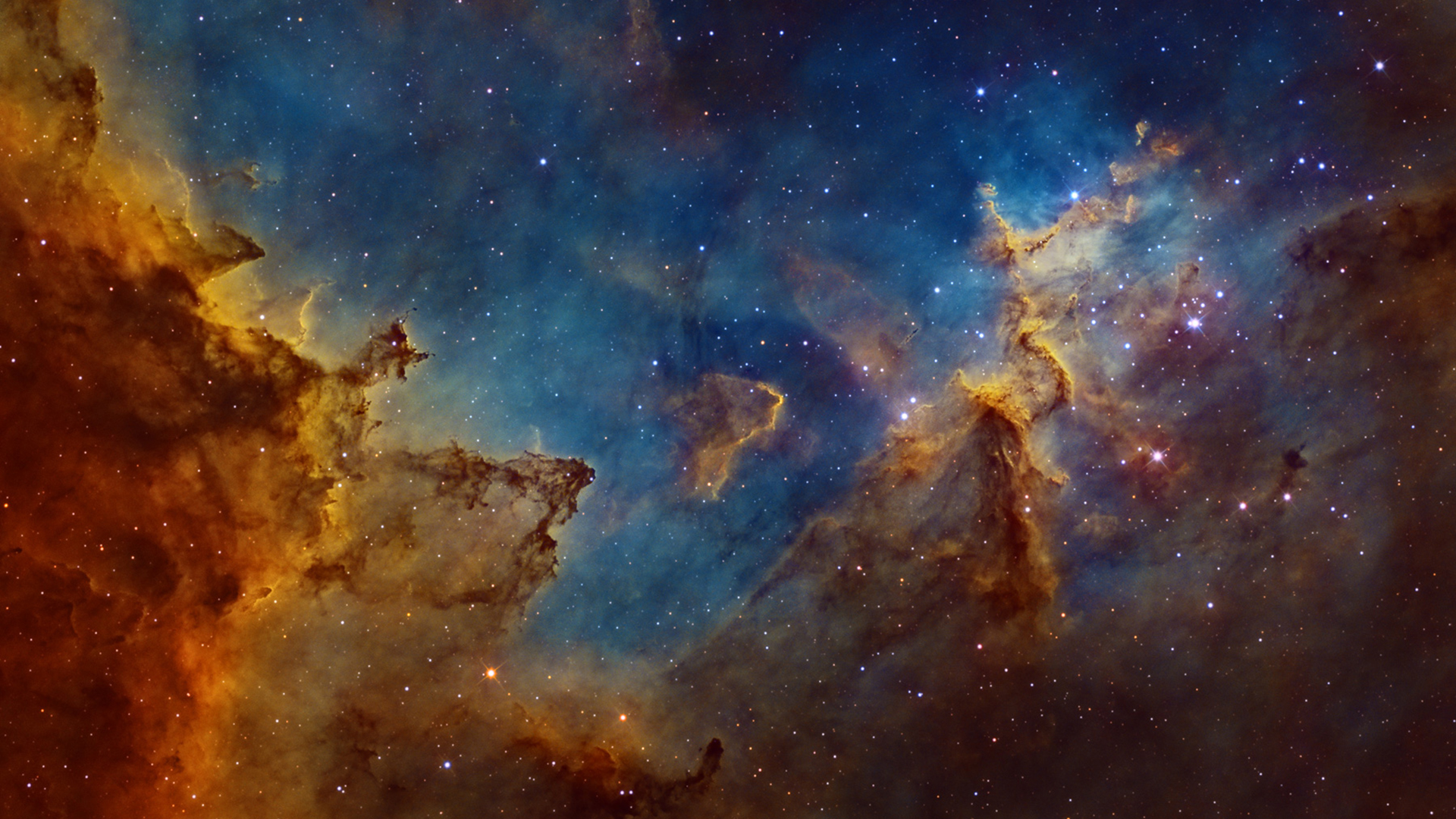 A stunning image of a nebula, showcasing vibrant colors and intricate cosmic dust formations. Perfect for astronomy enthusiasts and wallpaper use
