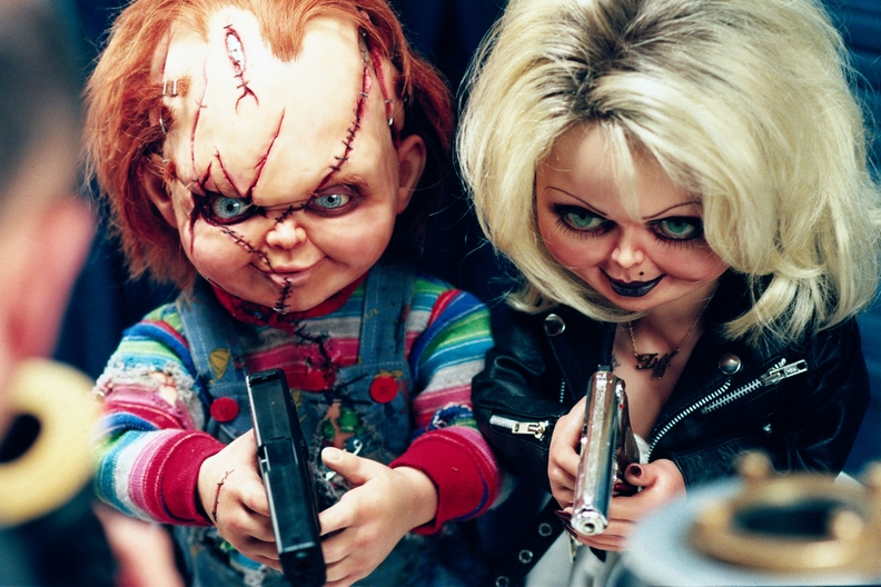 Download Chucky And Tiffany Evil Face Closeup Wallpaper  Wallpaperscom