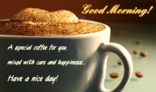 Special Good Morning Coffee Tea Cup Wallpaper Card And Sms