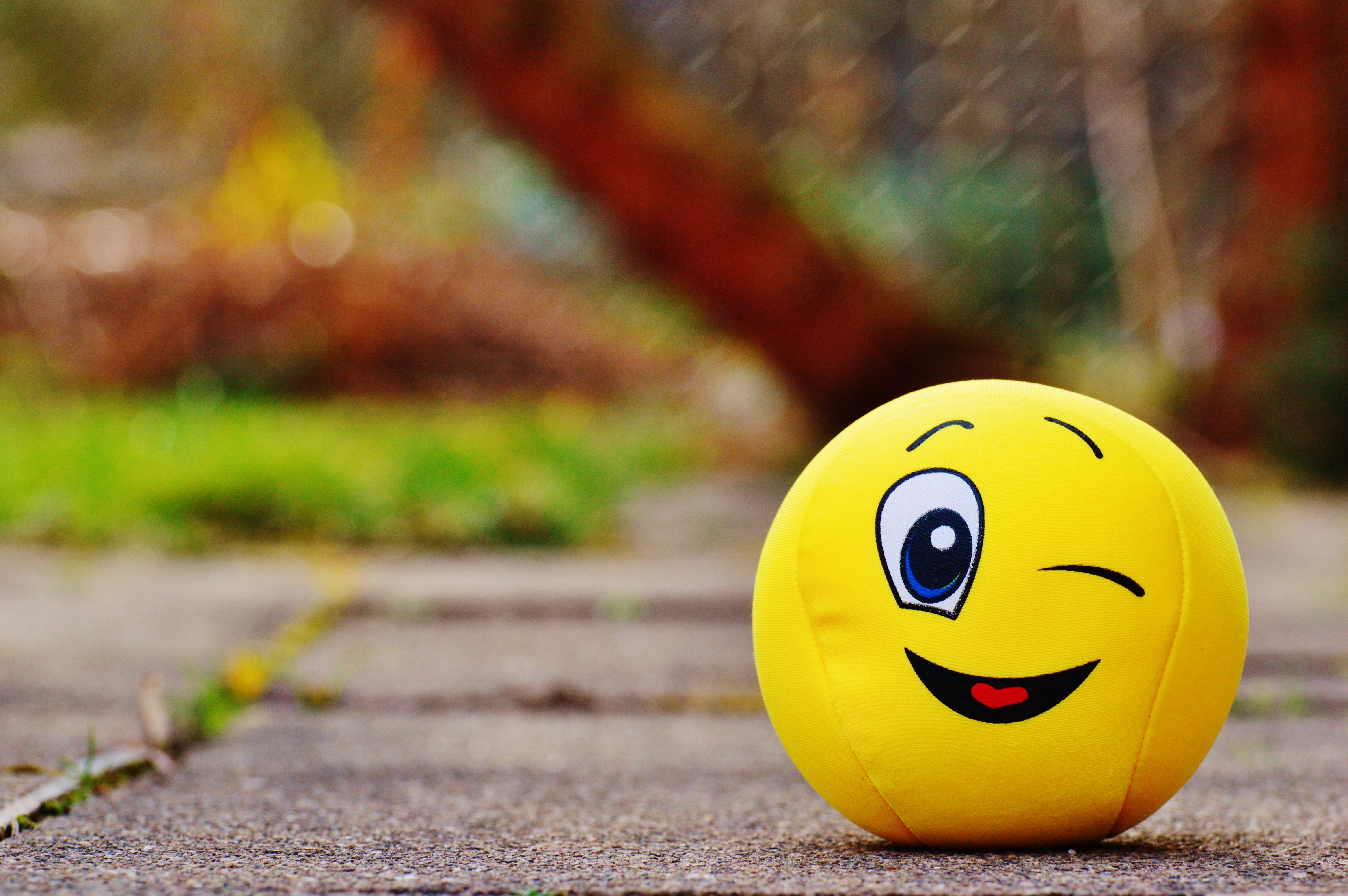 Yellow Smiley Ball Image