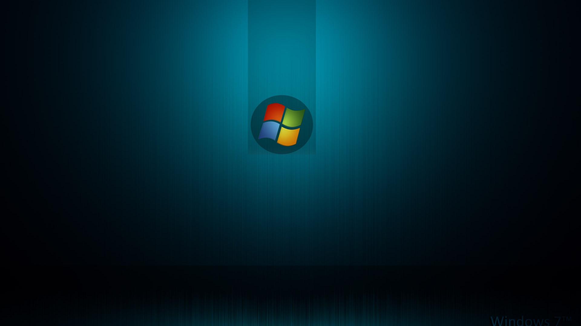 Background Windows Desktop Wallpaper Blue Logo Image Dark