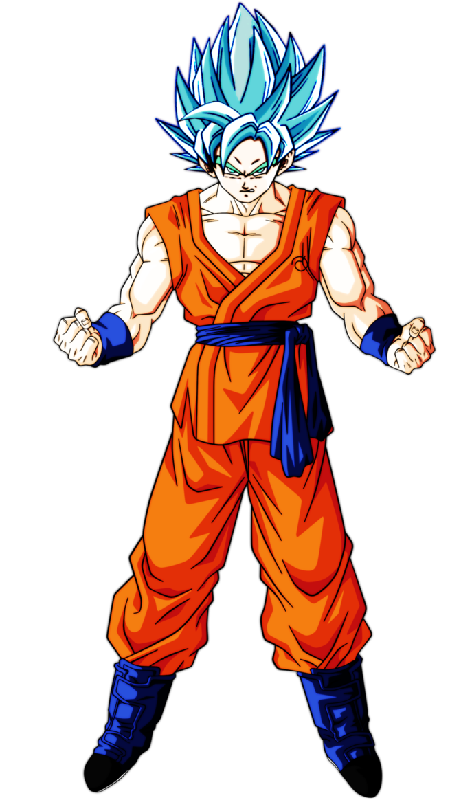 Goku Super Saiyan God Render By Dbzandsm