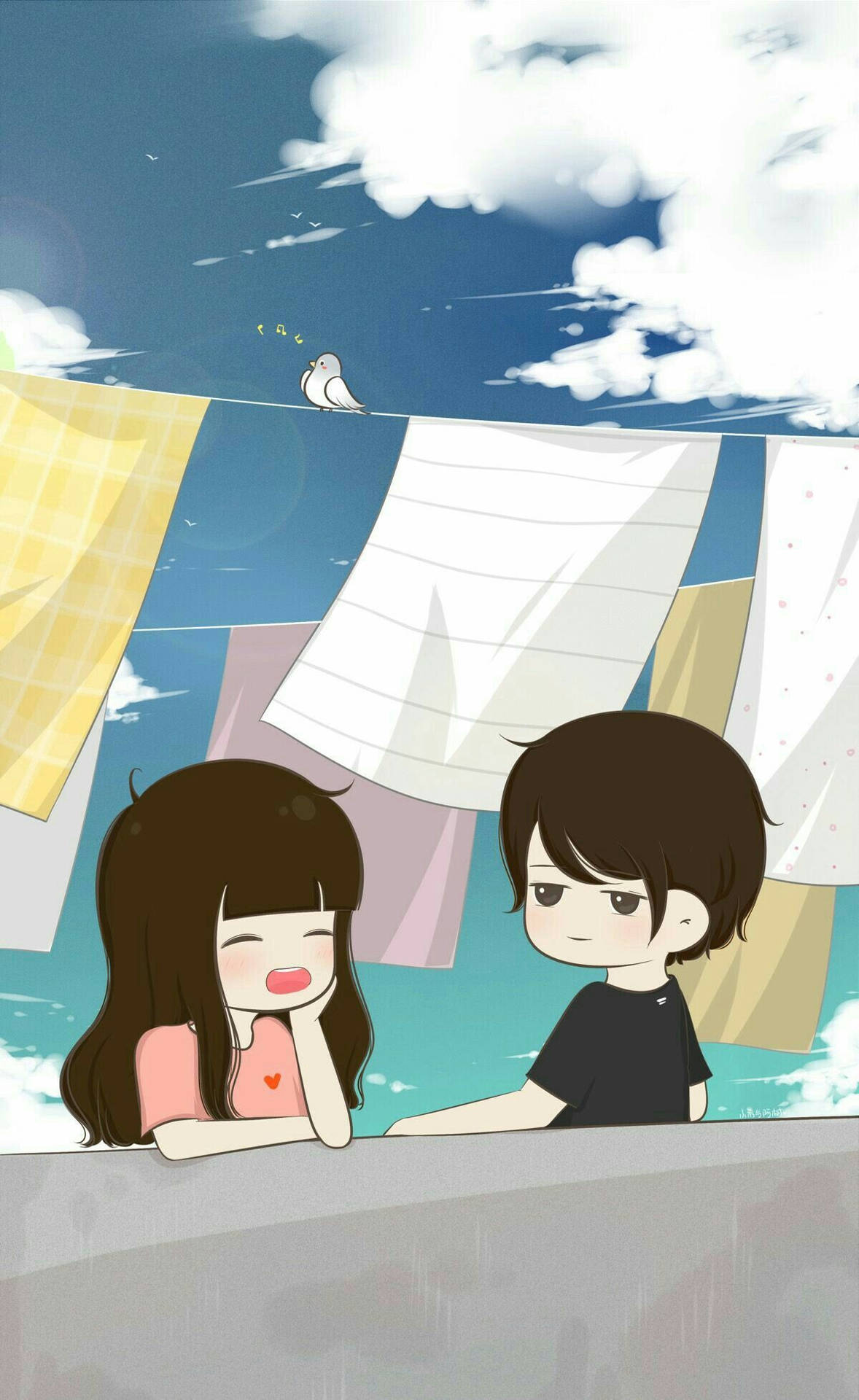 Love Cartoon Wallpaper