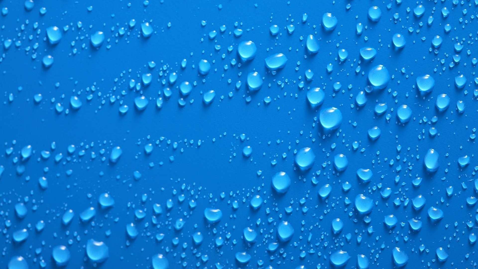 Wallpaper Drops Blue Background Surface HD 1080p Upload At