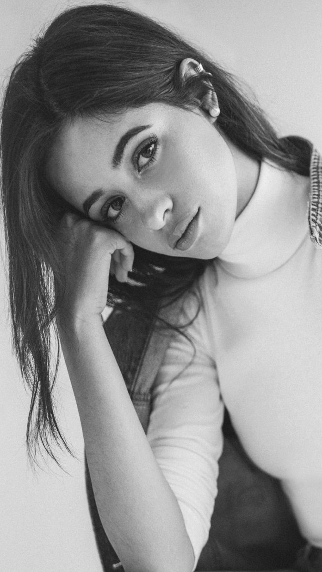 Camila Cabello Cute Black White Photoshoot 4k Ultra HD Mobile
