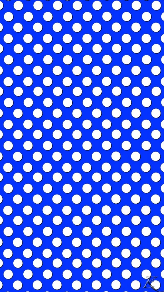 Blue Polka Dot Abstract Wallpaper