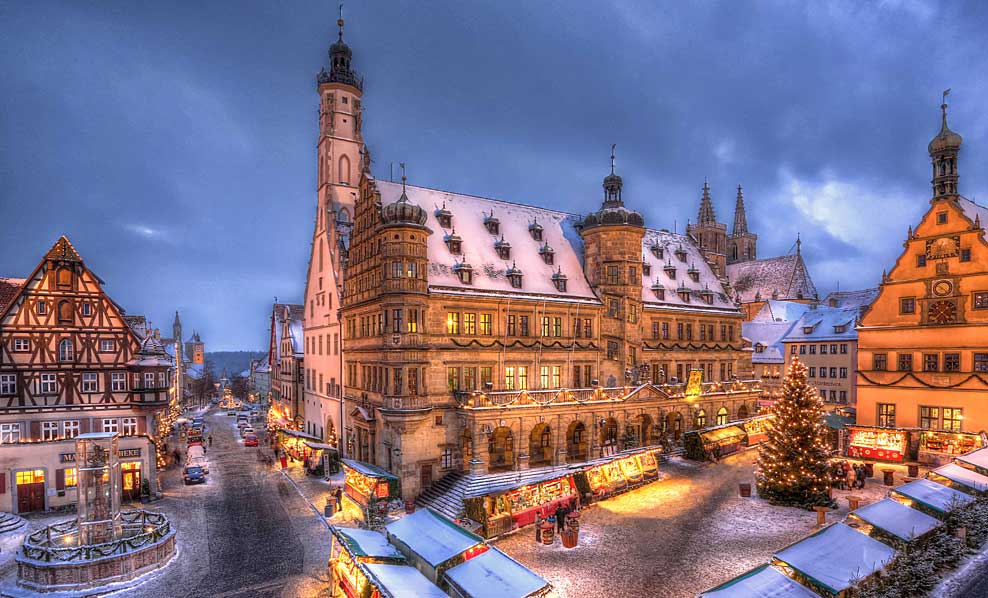 Christmas Market In Rothenburg Ob Der Tauber