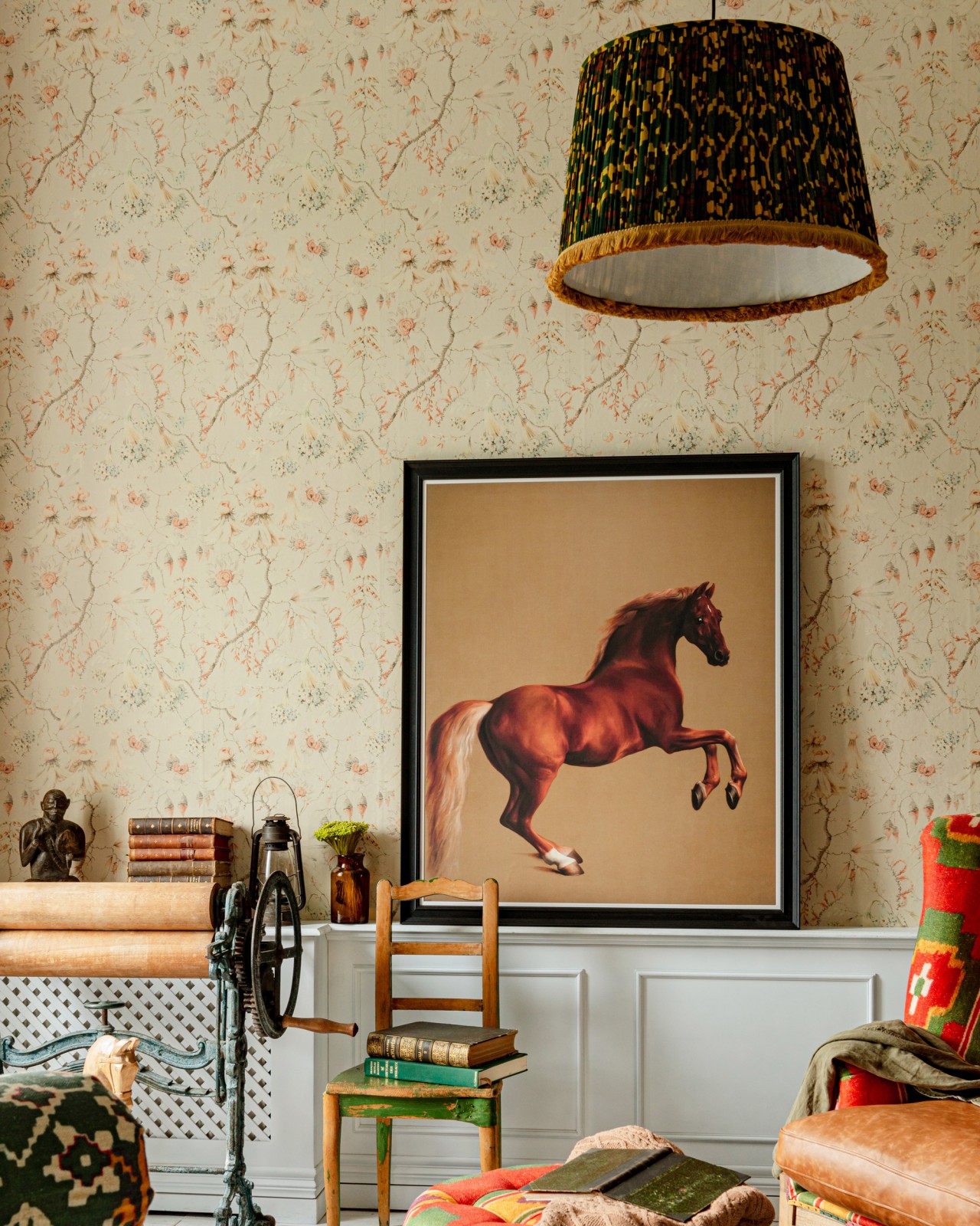 Grandma S Tapestry Bluewash Wallpaper