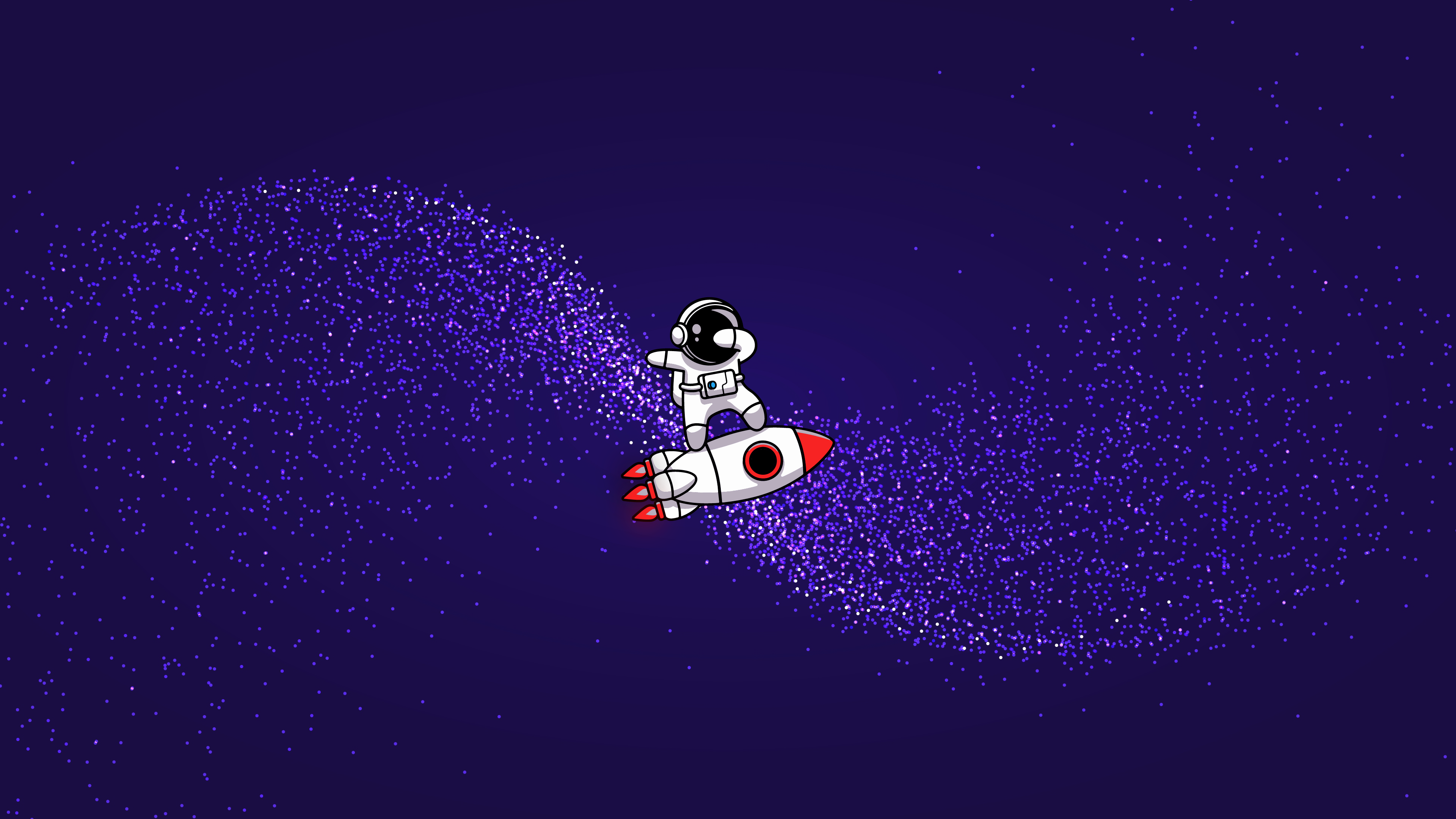 Cartoon Space Wallpaper 4k Astronaut Art