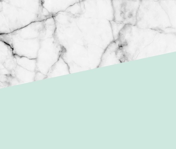 Real White Marble Half Pastel Mint Green Wallpaper