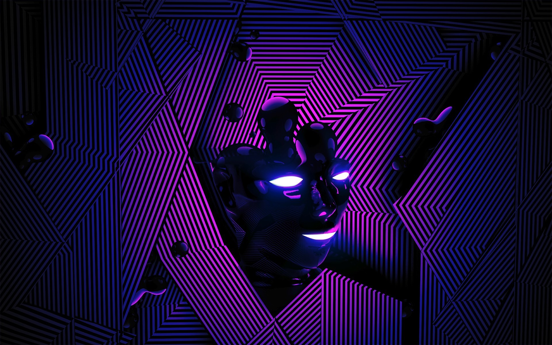 Neon Purple Background Wallpaper