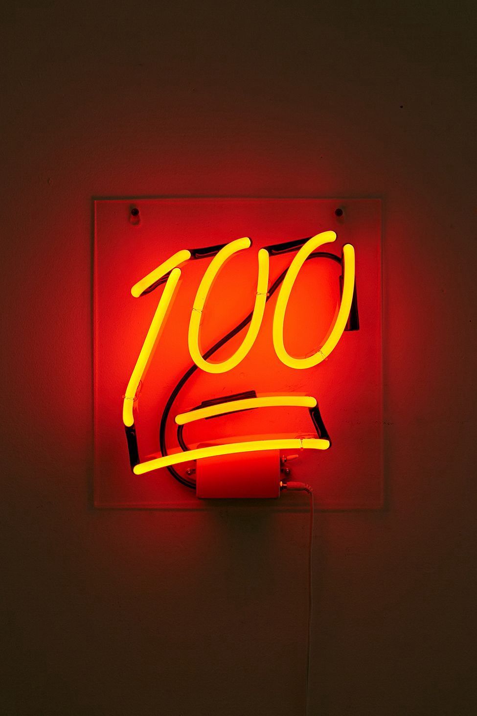 Urban Outfitters Neon Sign Bright Red One Size