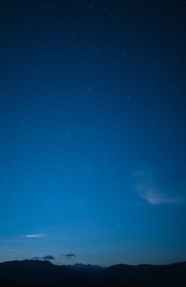 Blue Night Sky Wallpaper