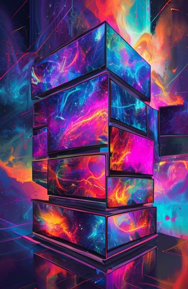 Stacked Monitor Wallpaper
