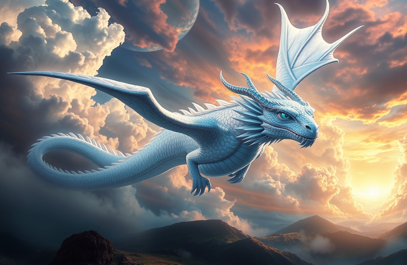 Blue Eyes White Dragon Wallpaper