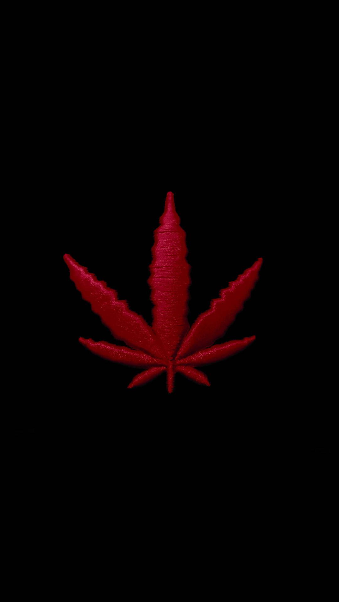 Red Weed For iPhone Screens Wallpaper