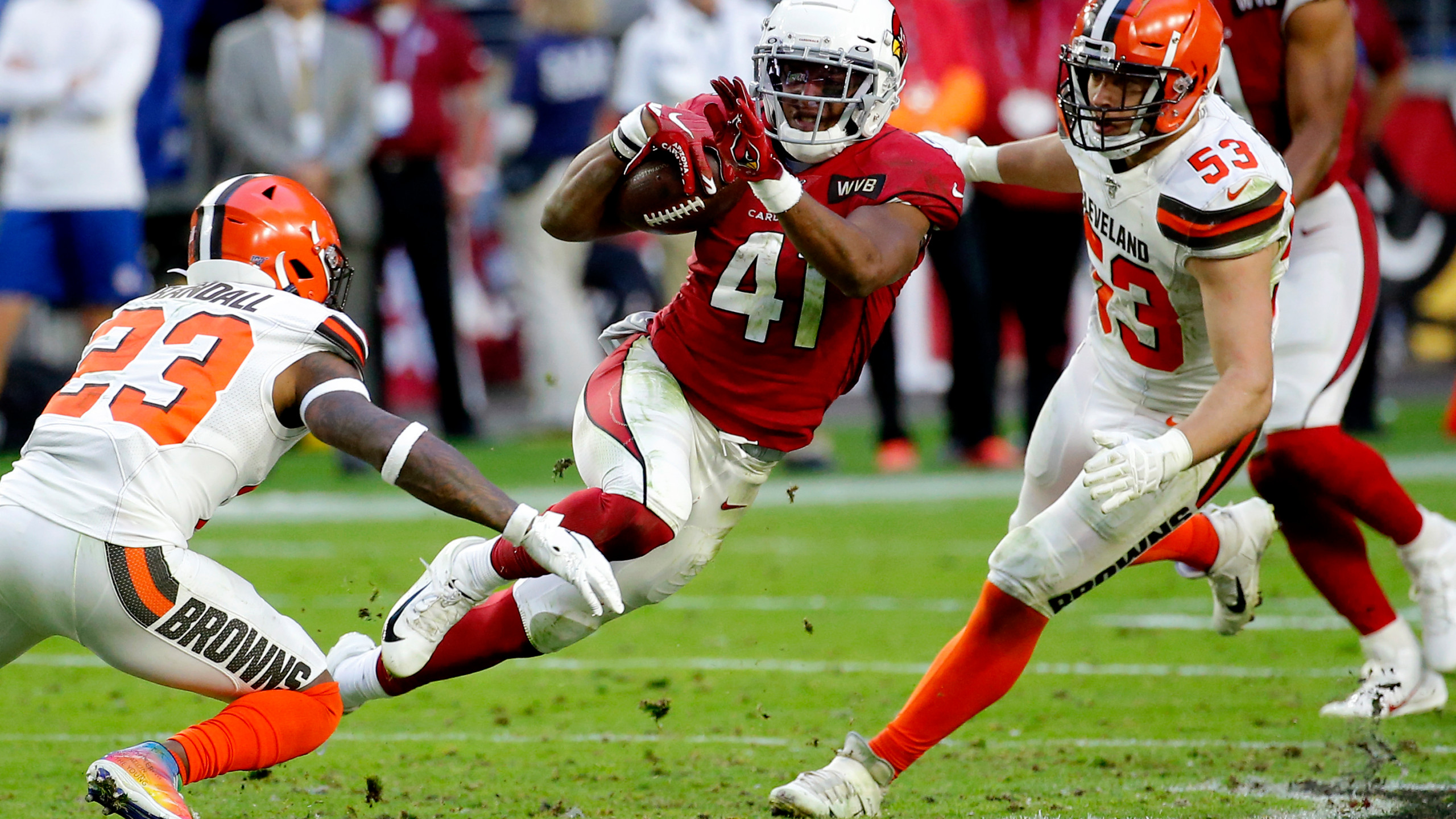 Drake Scores Tds Cardinals Roll Past Browns Abc27