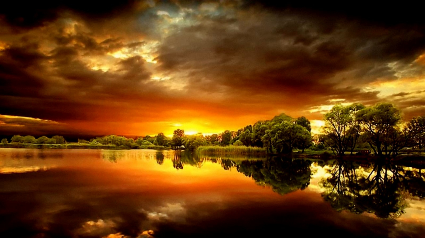 Most Spectacular Sunset Wallpapers Unique Wallpaper 1366x768