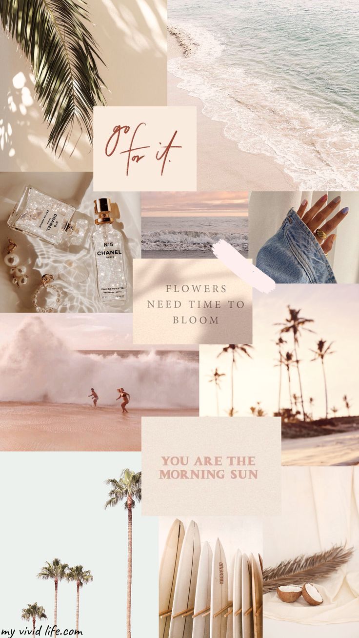 August Mood Board Wallpaper