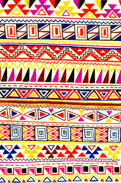 Triangle Tribal Print Art By Ashleyg13 Society6
