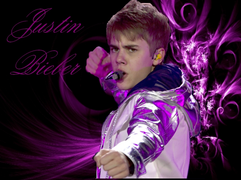 Justin Bieber HD Wallpaper Purple