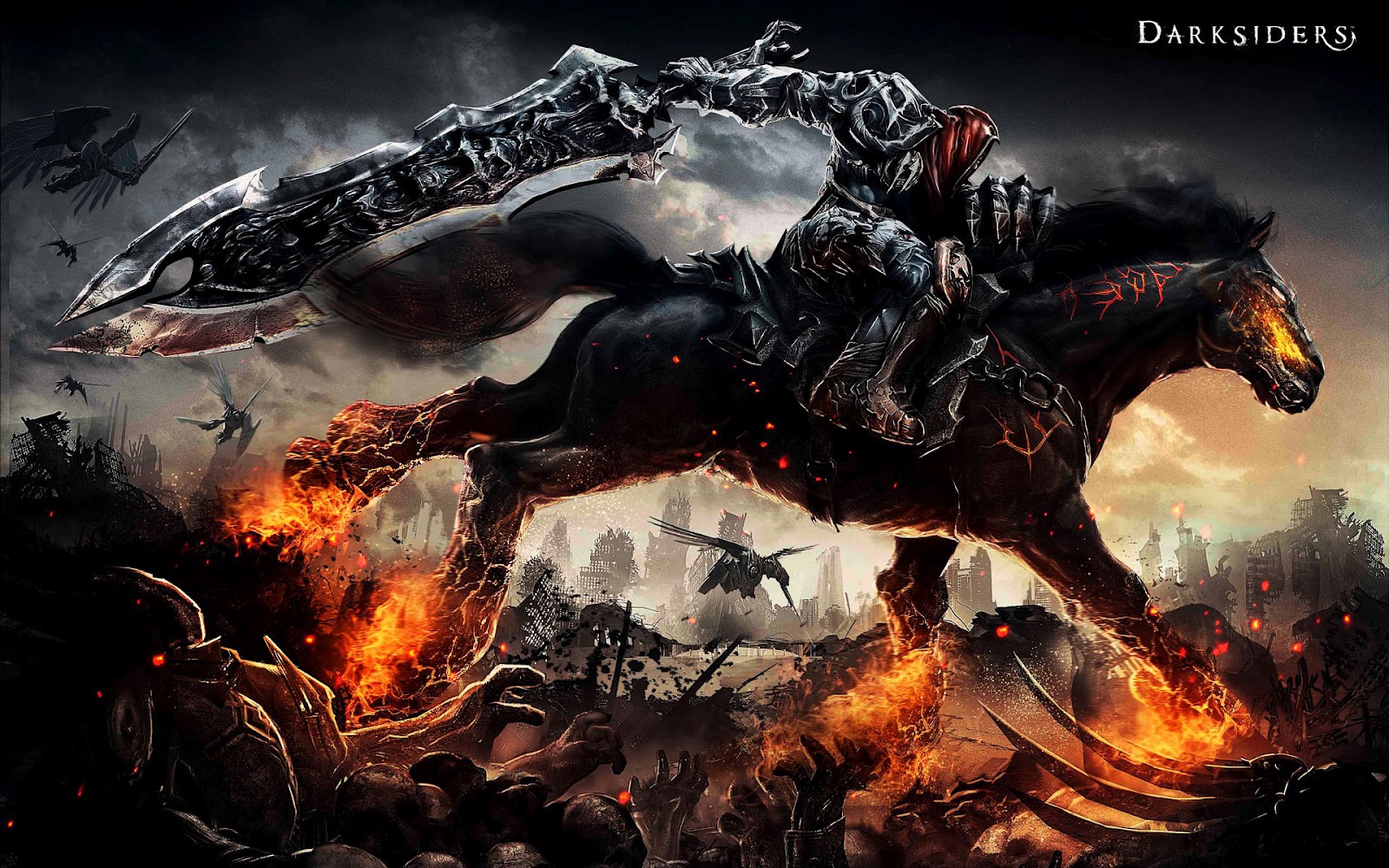Darksiders War Rides Wallpaper Background Vigil Games Hack And Slash