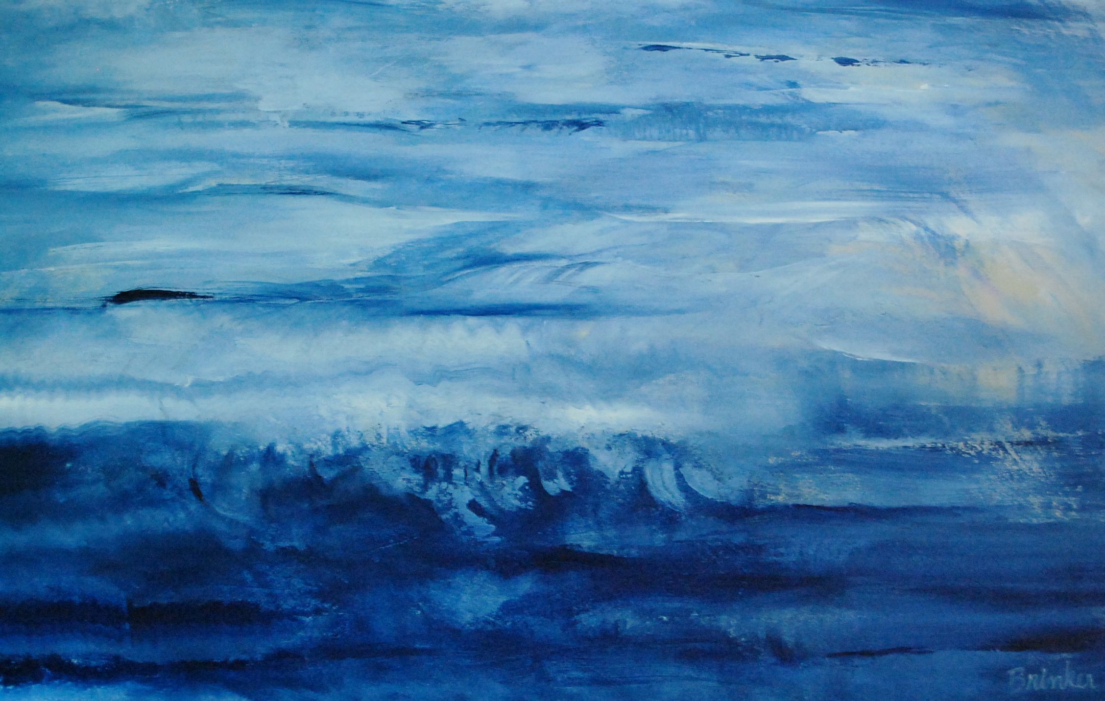 Blue Abstract Art Wallpaper