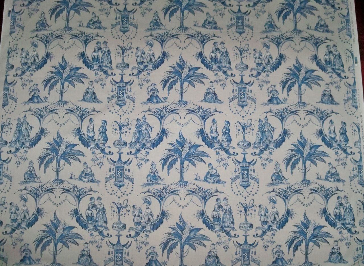 Chinoiserie Fabric Blue White PC Android iPhone and iPad Wallpapers 1280x933
