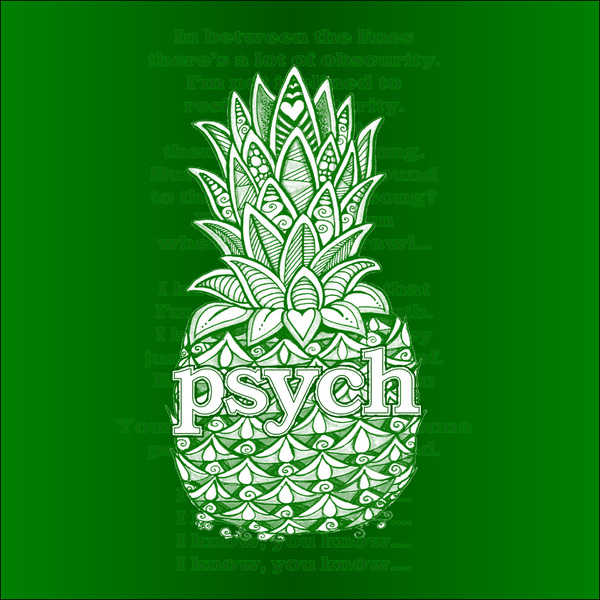 Psych Pineapple Art Print by Alohalani Society6