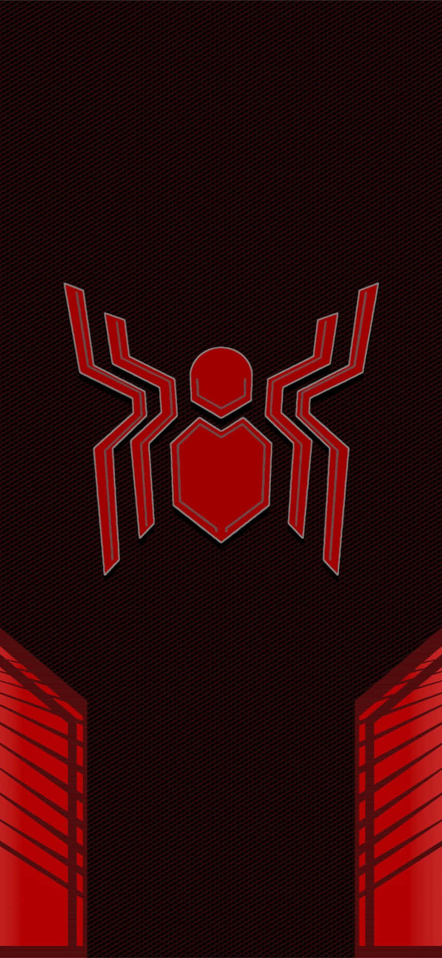 Vibrant Red Spider Wallpaper