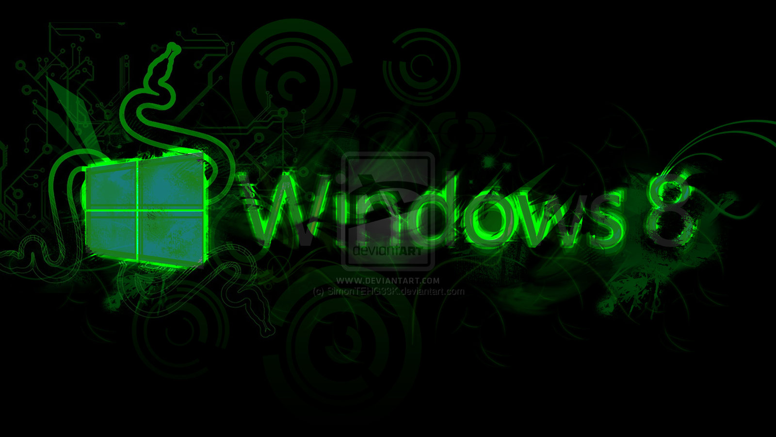 Razer Windows 8 Wallpaper by SimonTEHG33K 1600x900