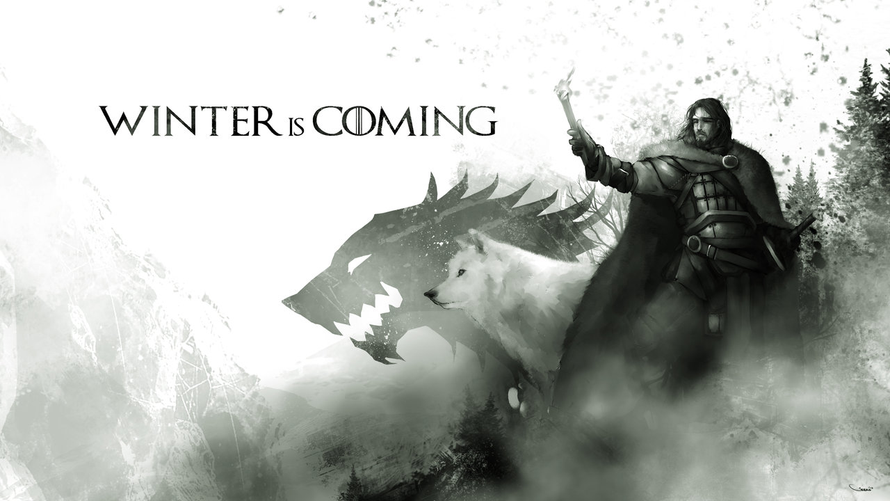 Jon Snow And Ghost A Game Of Thrones By Darrengeers