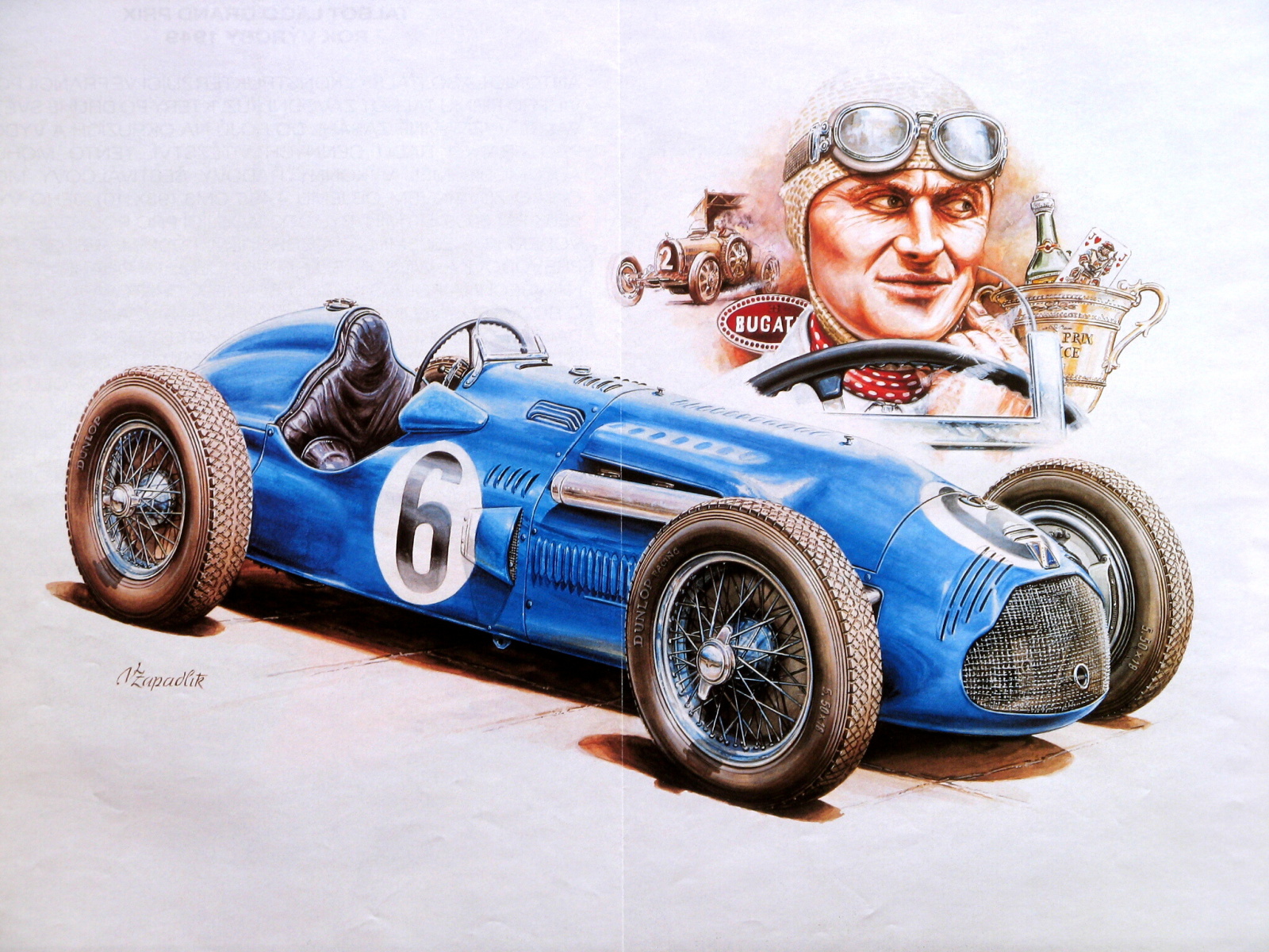 Vintage Race Cars Art Photo Of Phombo