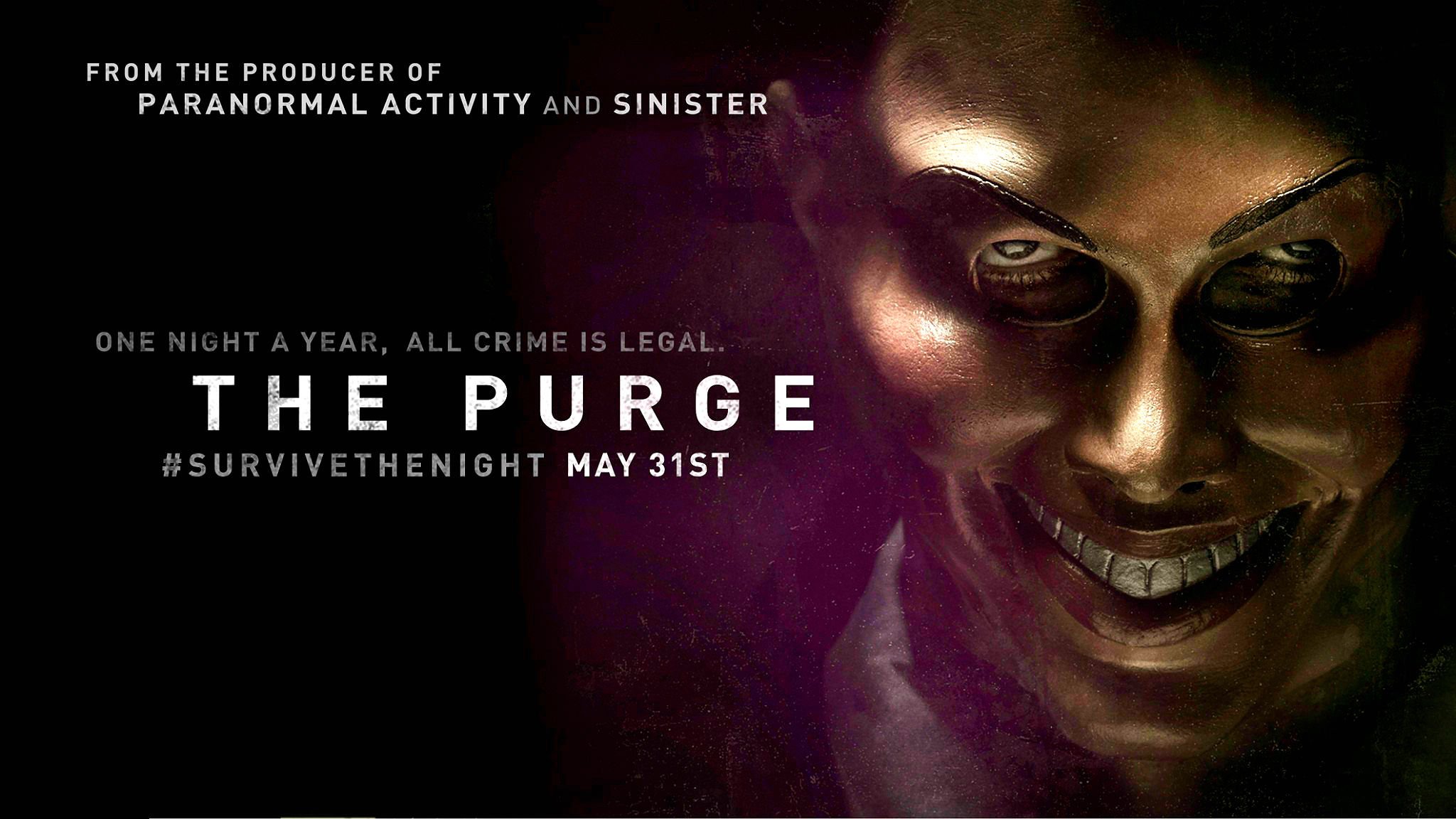 The Purge Horror Sci Fi Thriller Dark Anarchy Wallpaper Background