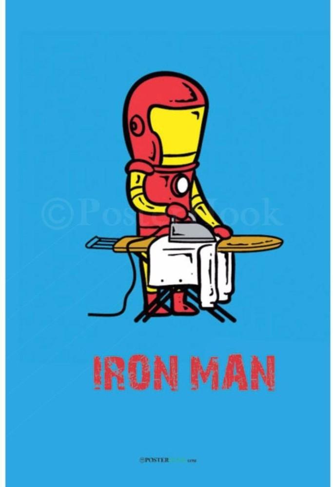 Posterhook Funny Ironman Poster Paper Print Posters