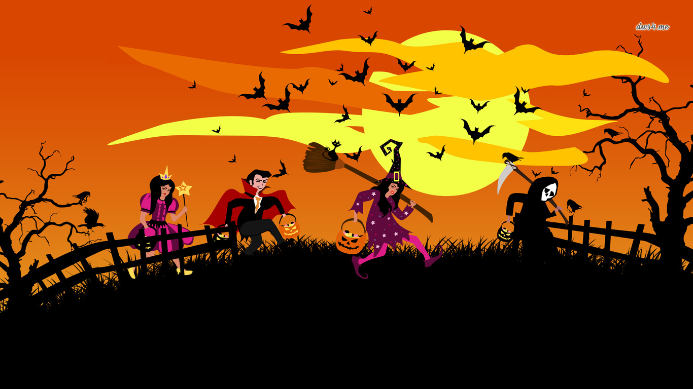 Trick Or Treating Wallpaper Holiday