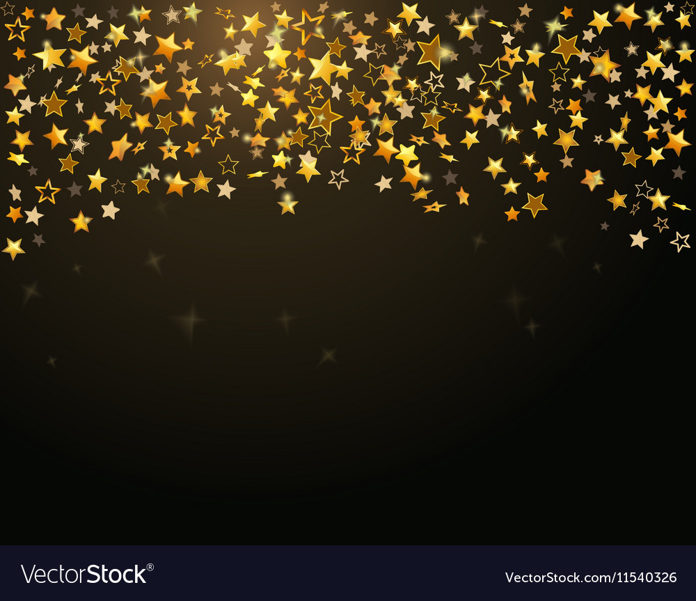 Gold Stars Holiday Background Royalty Vector Image
