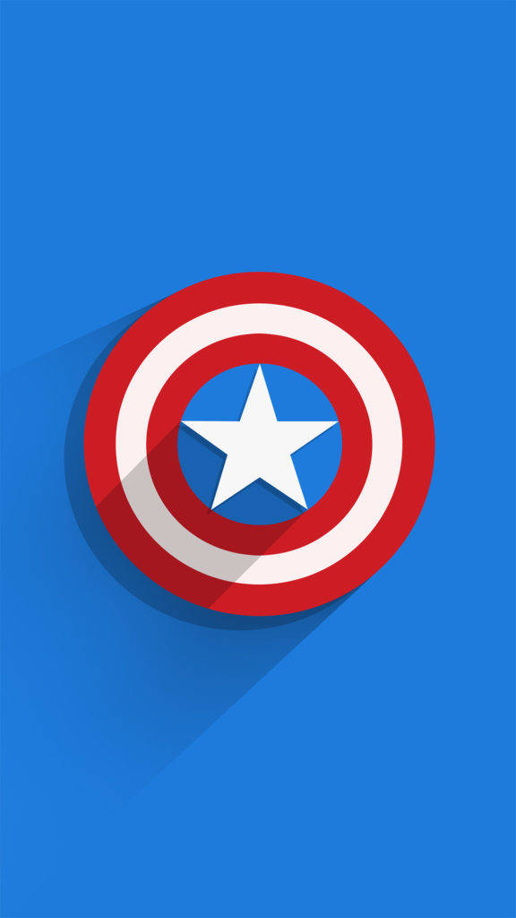 Captain America iPhone Shield Art Wallpaper
