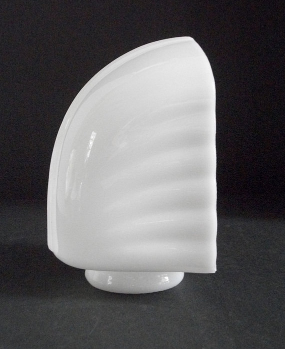 Vintage Milk Glass Bathroom Light Fixture Replacement Shade Sconce